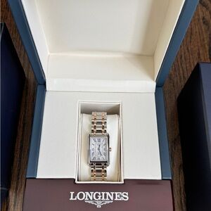 Brand New Women’s Longines DolceVita Watch – Rose Gold Accents – Swiss Made